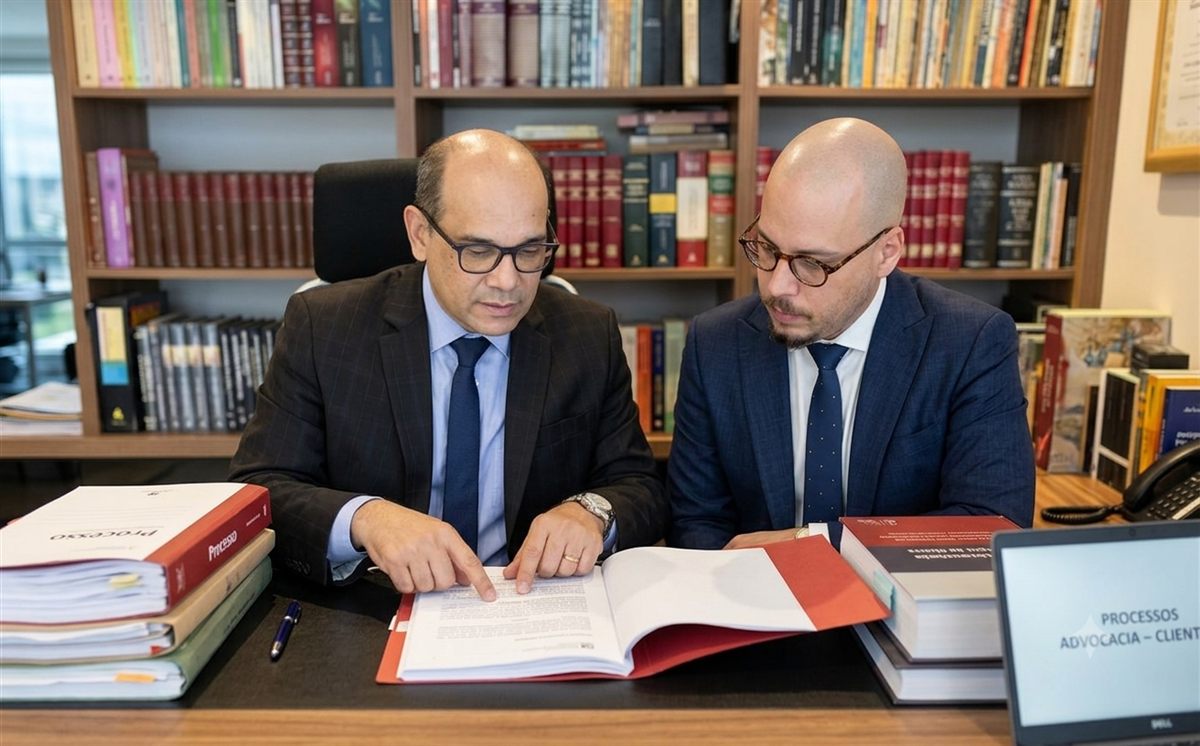 Advogados da Belafonte & Dias analisando documentos processuais